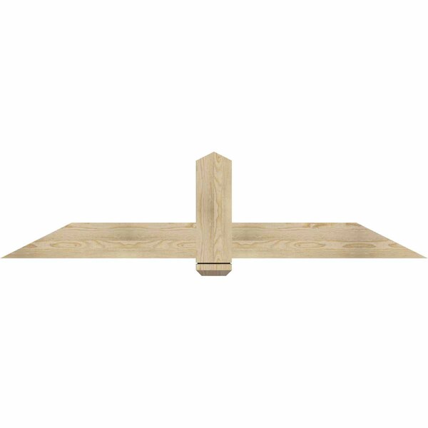 Ekena Millwork Eugene Rough Sawn Timber Gable Bracket, Douglas Fir, 72"W x 18"H x 2"D x 6"F, 6/12 Pitch GBW072X18X0206EUG00RDF - main